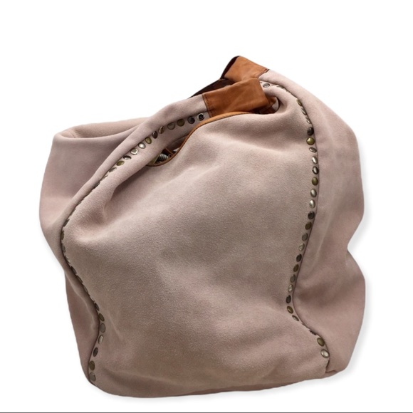 Old Trend Modern Vintage Rose Tan Suede Large Bag - Picture 14 of 15